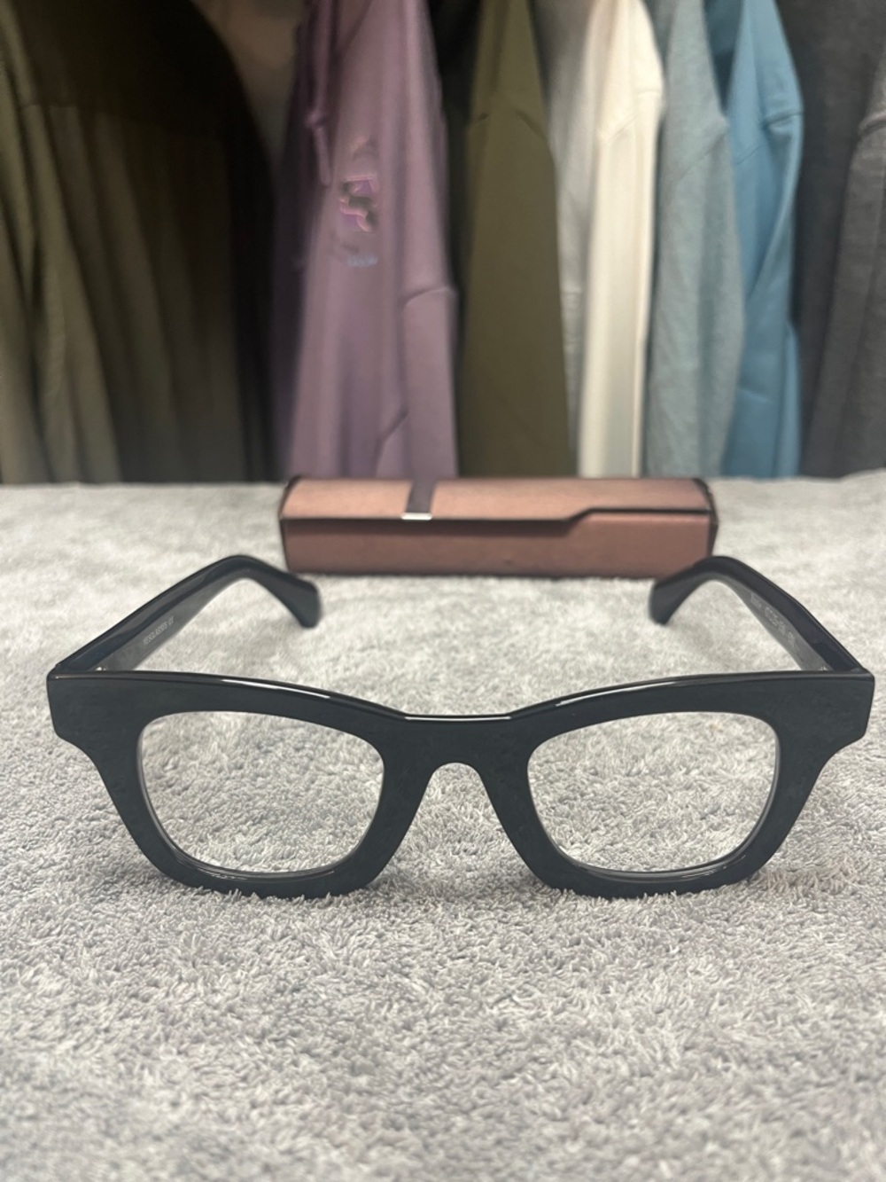 Black Unisex Square Frame Glasses - “The Route” Classic Everyday Style